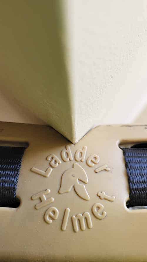 Ladder Helmet V-Groove ladder in drywall